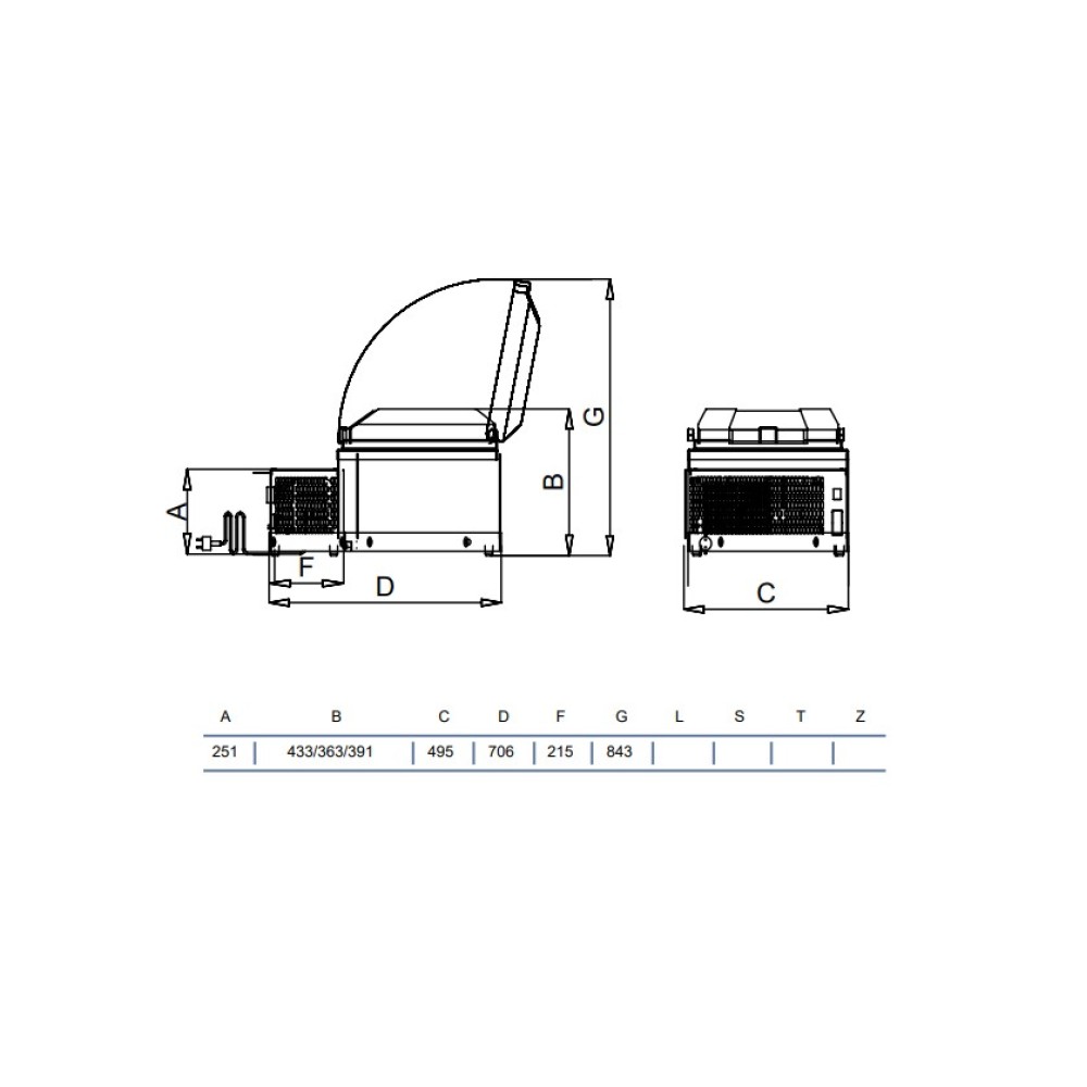 Ice cream cabinet V410VFS