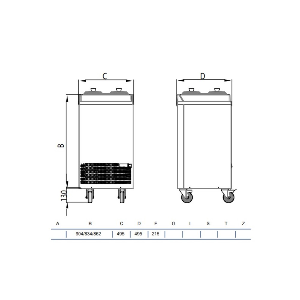 Ice cream cabinet V420C