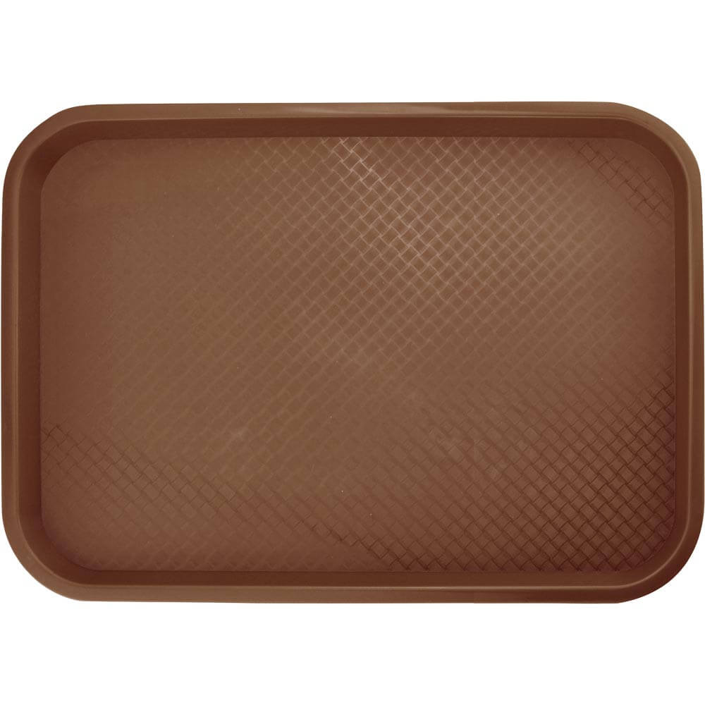 Square tray, dark brown 45x35 cm