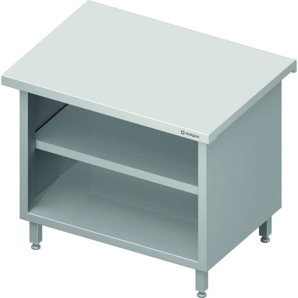 Neutral stand with 2 shelves 900