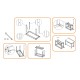 Stainless steel storage rack solid shelves 800