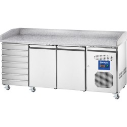 REFRIGERATED PIZZA COUNTER WITH DRAWERS 7x2