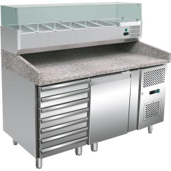 REFRIGERATED PIZZA COUNTER WITH NEUTRAL DRAWERS 600x400