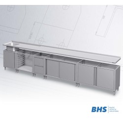 Spintelė su 3 stalčiais  H-660 mm