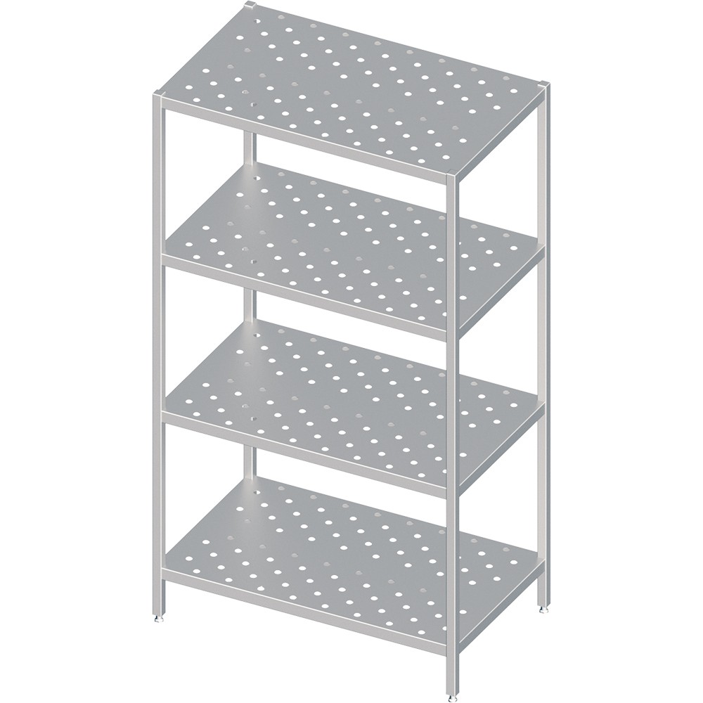 Praktiline metallist kokkupandav riiul H-1800 mm, sügavus 500 mm Praktiline metallist kokkupandav riiul H-1800 mm, sügavus 500 mm