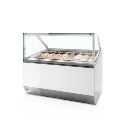 Ice cream freezer with flat glass 0.95 m²