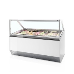 Ice cream freezer with flat glass 1.19 m²