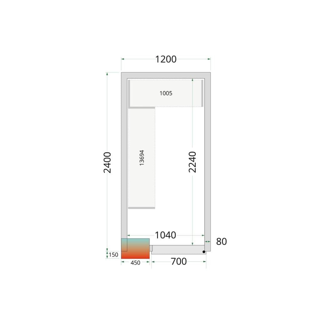 Kit de système de support d'étagères CRPF1224