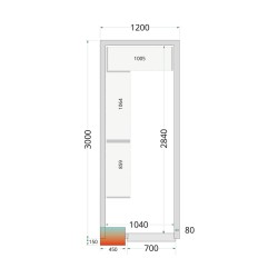 Kit de système de support d'étagères CRPF1230