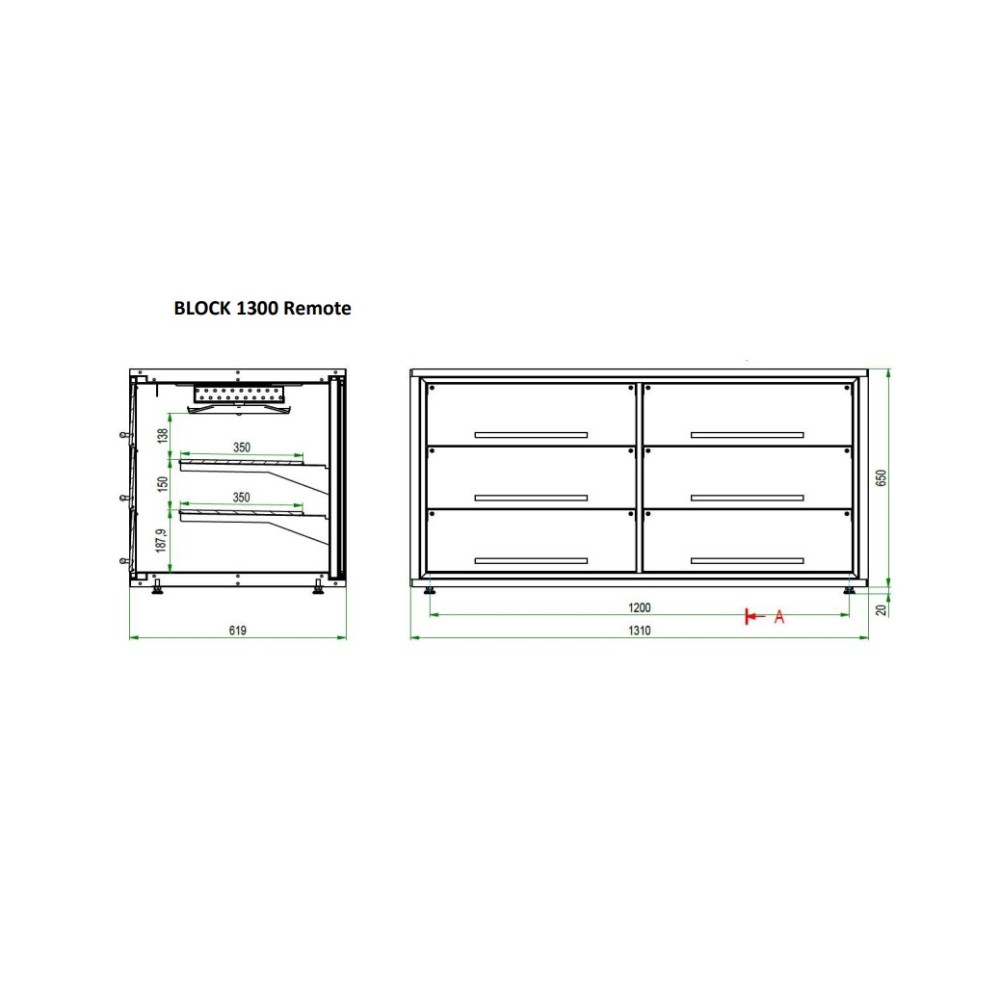 BLOCK 1300 Remote avec portes coulissantes