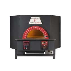 Wood and gas pizza oven ROTATING100