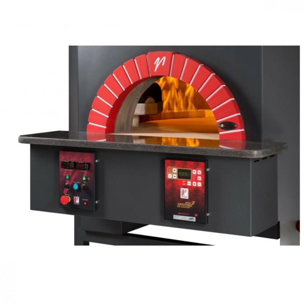 Wood and gas pizza oven ROTATING140