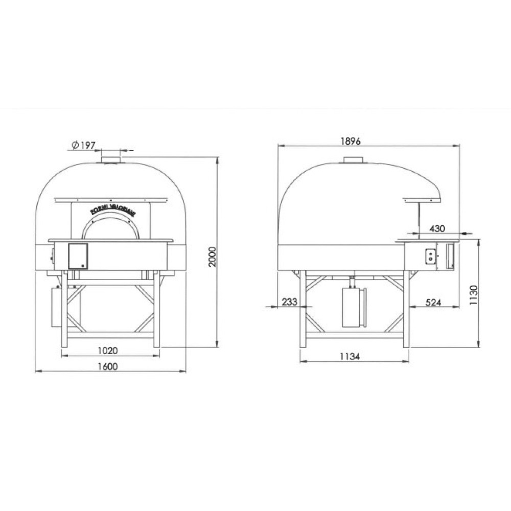 Gas pizza oven VERACE120