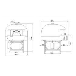 Wood pizza oven VERACE120