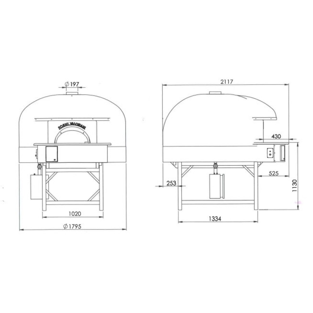 Wood pizza oven VERACE140