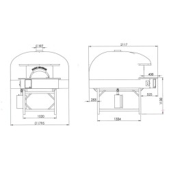 Wood pizza oven VERACE140