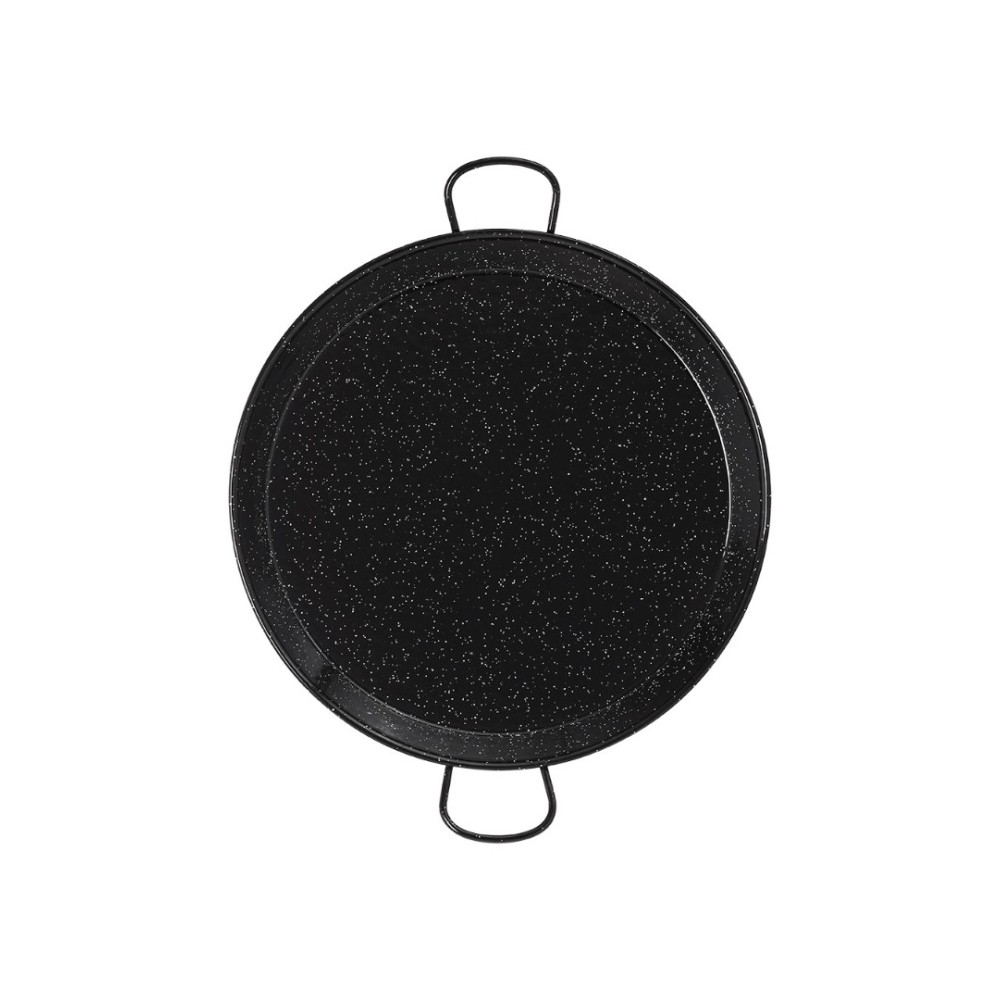 Paella pan from polished steel  80 cm