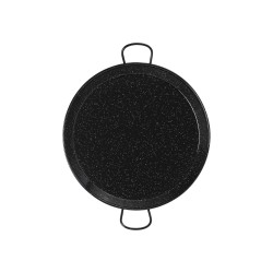 Paella pan from polished steel  50 cm