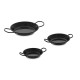 Paella pan from polished steel  80 cm