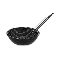 Frying pan with basket