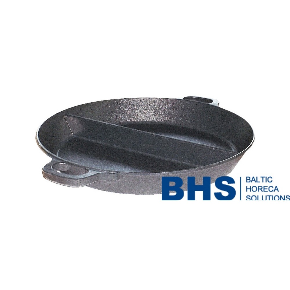 Paella pan D-650 mm with 2 partitions