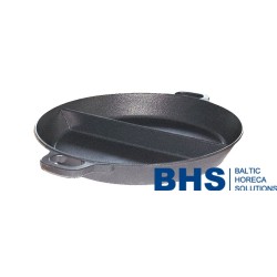 Paella pan D-650 mm with 2 partitions