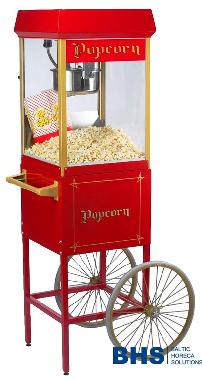 pop corn machine on wheels