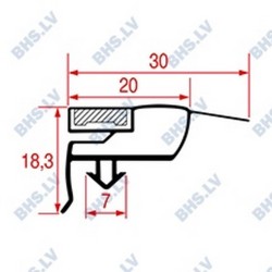 SNAP-IN DOOR GASKET 1570x665 mm