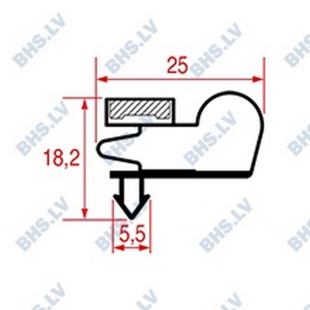 SNAP-IN GASKET 560x425 mm