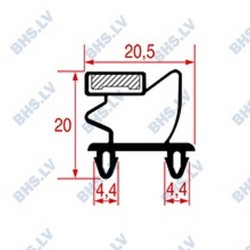 SNAP-IN DOOR GASKET 1540x655 mm