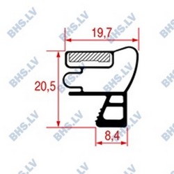 SNAP-IN GASKET L1021 LENGTH 2000 mm