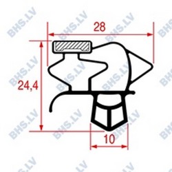 SNAP-IN GASKET 1550x660 mm