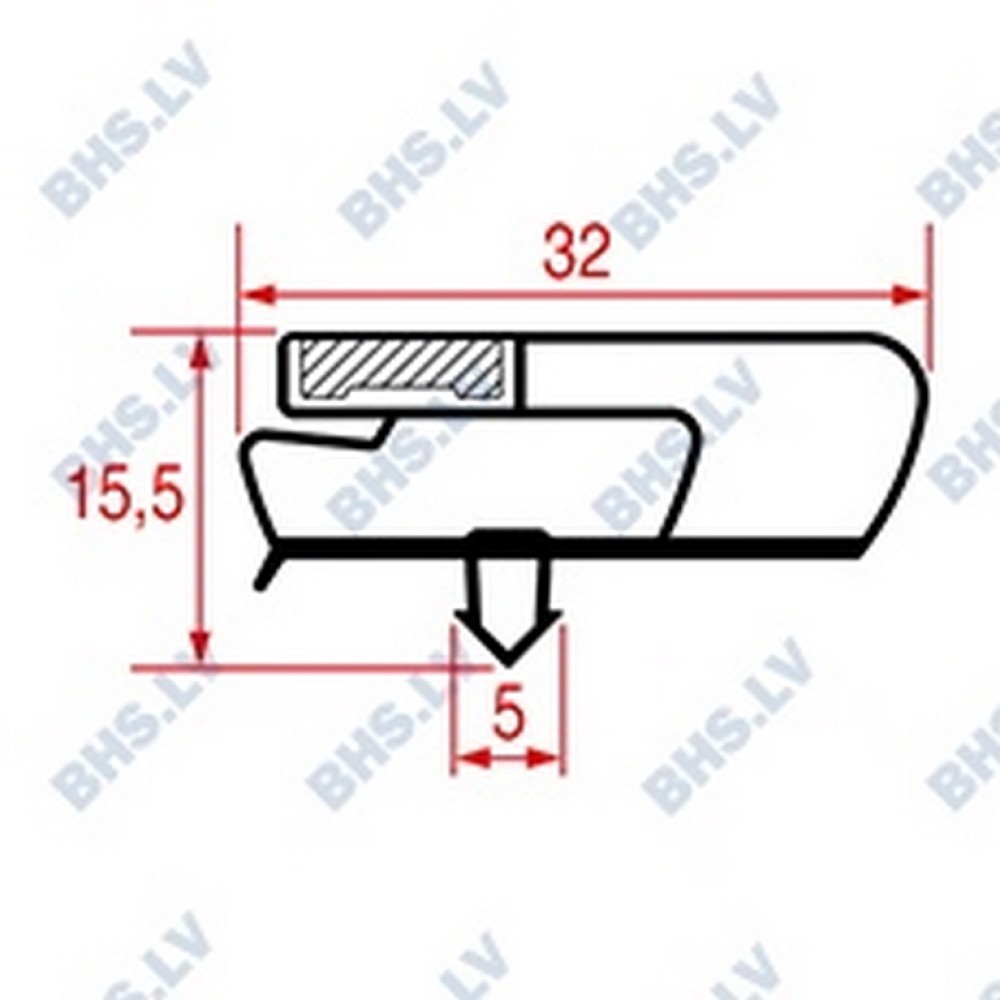 SNAP-IN GASKET 690x635 mm