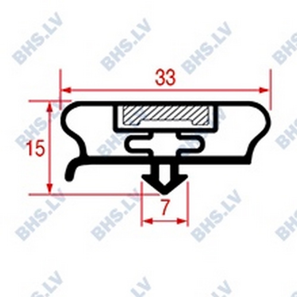 SNAP-IN GASKET 390x225 mm