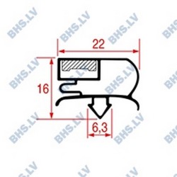 SNAP-IN GASKET L1042 LENGTH 2000 mm