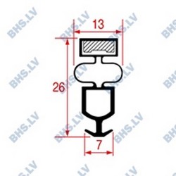 SNAP-IN GASKET L1045 LENGTH 2600 mm