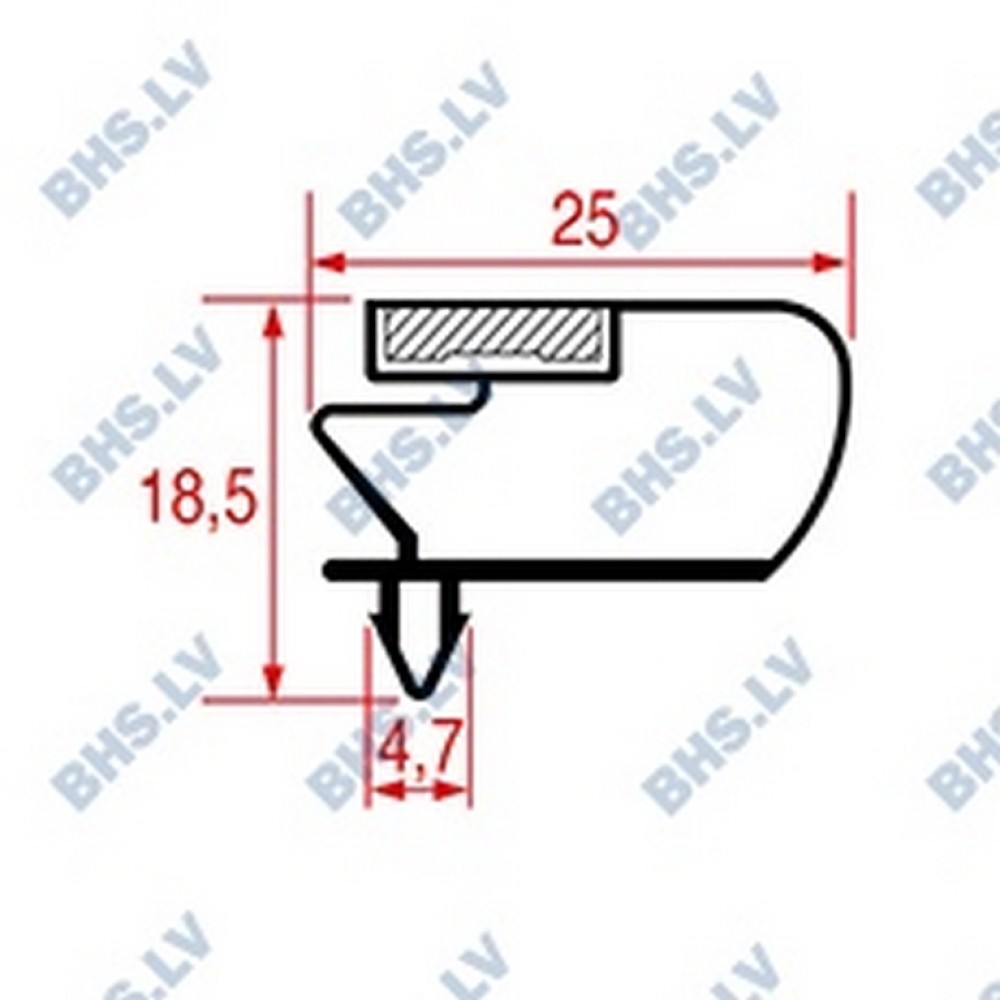 SNAP-IN GASKET 408x310 mm