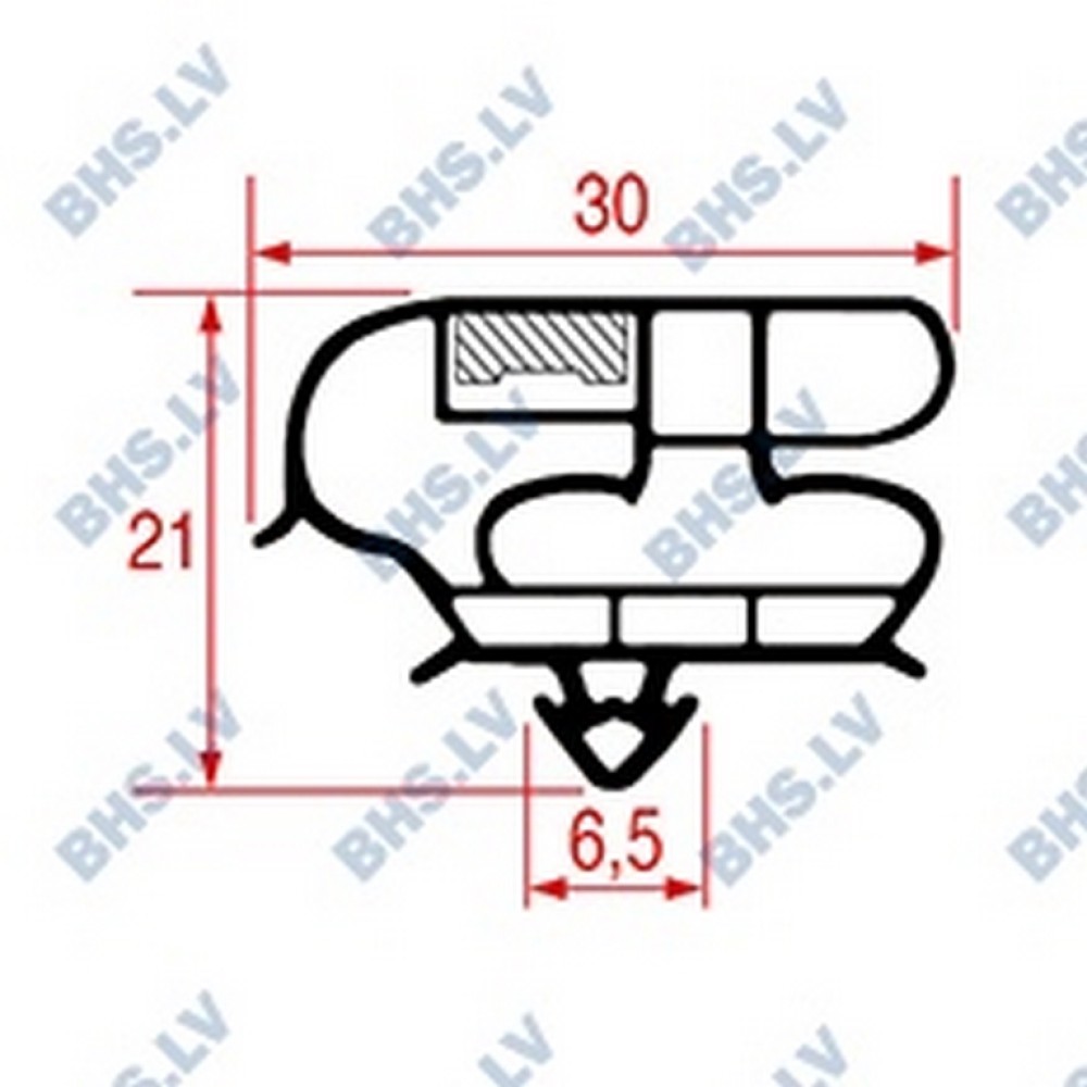 SNAP-IN GASKET 1590x610 mm