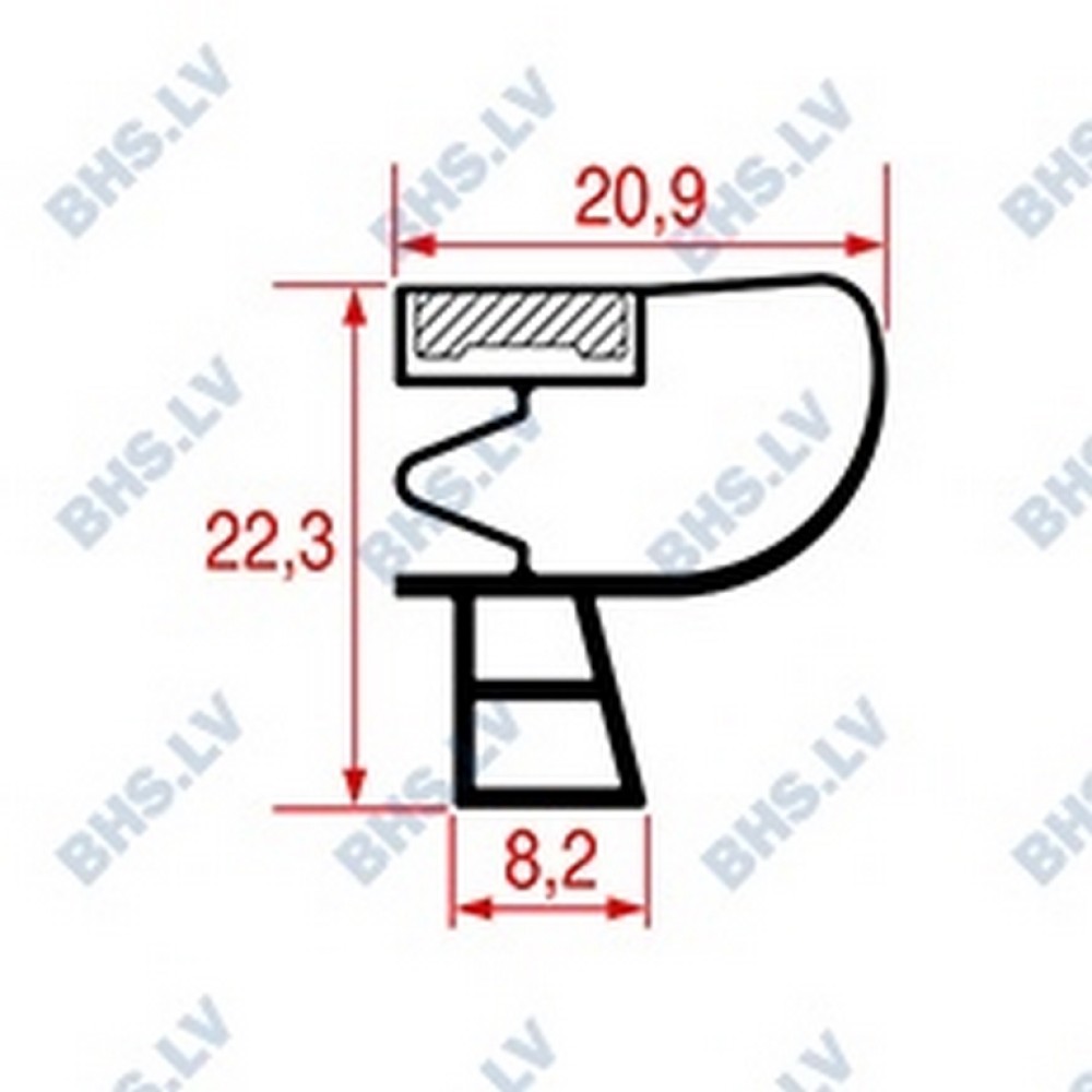 SNAP-IN GASKET 771x568 mm