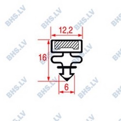 SNAP-IN GASKET L1059 LENGTH 2000 mm black