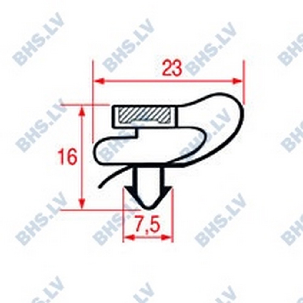 SNAP-IN GASKET 485x405 mm