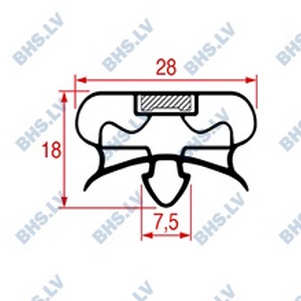 SNAP-IN GASKET 677x573 mm