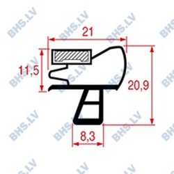 SNAP-IN GASKET L1076 LENGTH 2500 mm