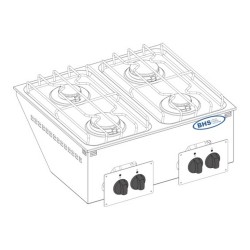 Drop-in gāzes plīts DPC70G 19.0 kW