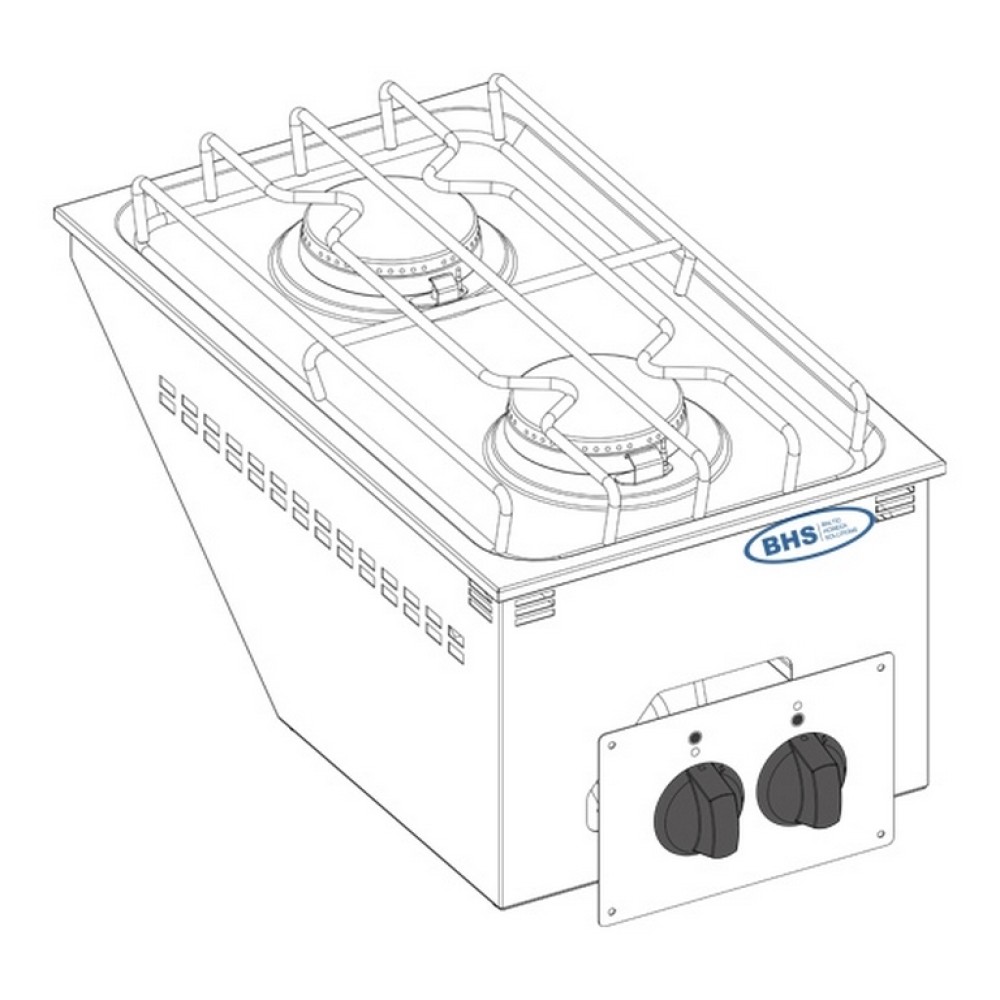 Drop-in gas stove DPC35G 9.5 kW