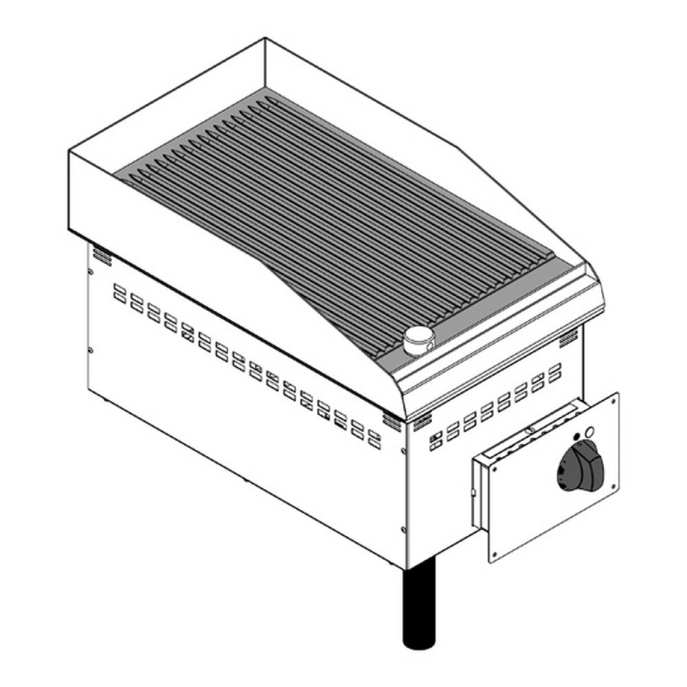 Drop-in electric fry top DFTR35E2