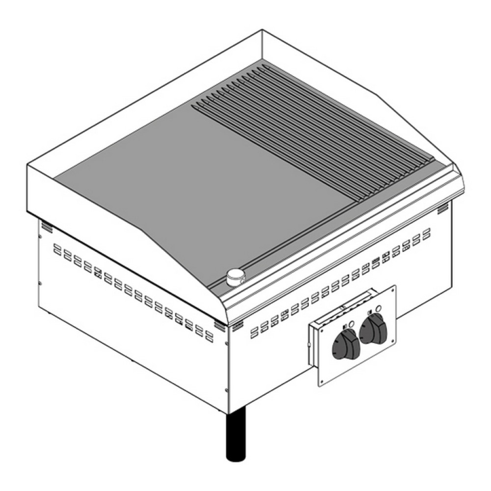 Drop-in elektriskais grils DFTR70E2