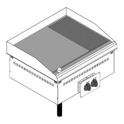 Drop-in electric fry top DFTR70E2