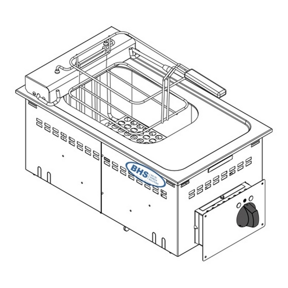 Drop-in electric fryer DFR35E2 8.0 liters