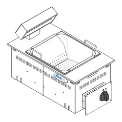 Drop-in marmīts frī kartupeļiem DSP35E0